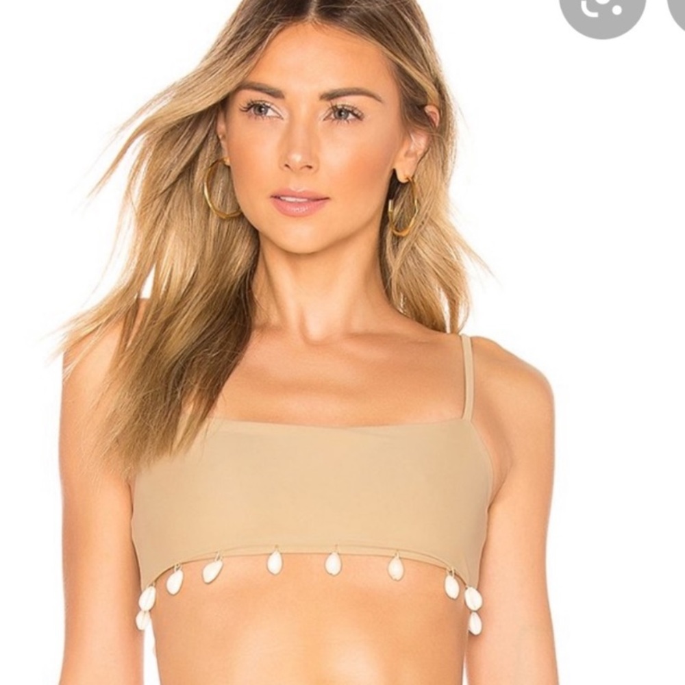 Tularosa Auden bikini top Revolve beige medium
